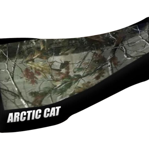 Arctic Cat 400 450 500 650 Camo Top Black Sides Logo Seat Cover Models Up To 2004 Year