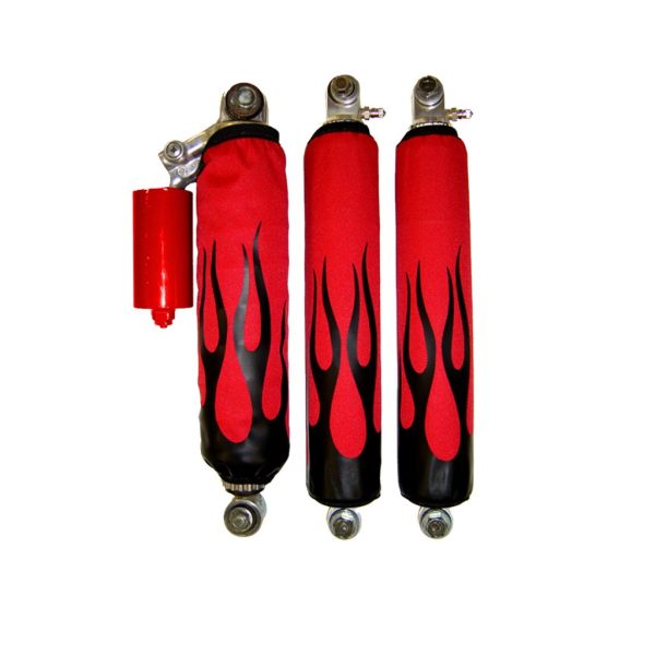 Black Flame Red BG Shock Cover