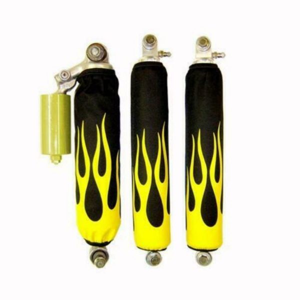 Yellow Flame Black Shock Cover